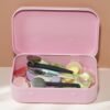 CHSZCHOMER Pink Small Metal Tins with Lids –20 PCS Pink Versatile Tin Containers for Storage and Organization – Perfect Small Tin Box and Zyn Holder Nail Box DIY Gift Packaging Golden Iron  Mint Case