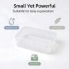 CHSZCHOMER 12 Pack Clear  Small Plastic Storage Bins 3.35x2.17x0.98 in, Mini Containers with Lids for DIY Bead Organizer, Craft Hardware Case
