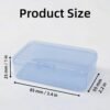 CHSZCHOMER 12 Pack Blue Small Plastic Storage Bins 3.35x2.17x0.98 in, Mini Containers with Lids for DIY Bead Organizer, Craft Hardware Case
