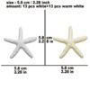 Seashells Small Starfish For Crafts, Natural Finger Pencil Starfish, Artificial Starfish Decoration, Wedding, Party And Fish Tank Home Decoration (26, 13 White + 13 Warm)