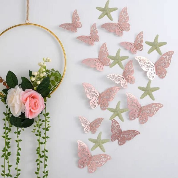 44 Pcs Of Artificial Resin Starfish Plastic Starfish Fake Starfish (Warm White)