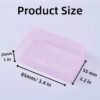 CHSZCHOMER 12 Pack Pink Small Containers with Lids 3.35x2.17x0.98 in, Mini Plastic Storage Box for DIY Bead Organizer, Craft Accessory Case