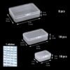 Bead Organizers and Storage-28 Pcs Small Plastic Boxes,Mini Clear Plastic Storage Boxes with Lids,for Jewelry Making Organizer,Containers Hair Accessories, Earrings,Crafts,Sewing Supplies Bead Storage