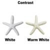 44 Pcs Of Artificial Resin Starfish Plastic Starfish Fake Starfish (Warm White)
