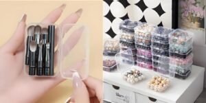This multifunctional plastic storage box set includes 19 and 28 boxes of different sizes, designed to provide you with a flexible storage solution. Whether it's organizing small items, beads, handmade