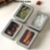 Metal Storage Box With see-through lid, Suitable For Jewelry, Crafts, Survival Tool Boxes, Sewing Boxes, Diy Home Organization, Durable And Stackable   clear lids