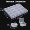 Bead Organizers and Storage-28 Pcs Small Plastic Boxes,Mini Clear Plastic Storage Boxes with Lids,for Jewelry Making Organizer,Containers Hair Accessories, Earrings,Crafts,Sewing Supplies Bead Storage