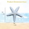 Mini Resin Starfish-Realistic Ocean-Themed Decor for DIY Crafts,Beach Wedding Decorations,Home Wall Accents,and Coastal-Themed Arrangements.mini Starfish for Crafts (44, White)