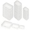 This multifunctional plastic storage box set includes 19 and 28 boxes of different sizes, designed to provide you with a flexible storage solution. Whether it's organizing small items, beads, handmade