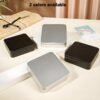 Sturdy Metal Tin Box Set Pack of 12 Silver  - Compact Storage Solution for Jewelry, Beads and More. Small Tins with Hinged Lids for Versatile Use (Silvery, 2.76 x 2.76 x 0.8 in)