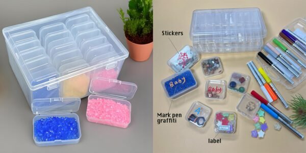 Multifunctional Plastic Storage Box Set -28 Pack&38 Pack | Transparent Visible | Durable Stacking | Perfect Home Organizing Solution
