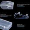 38 Pcs Clear Plastic Storage Box Set with Lids - Multi-Size Rectangular Organizer Containers for Beads, Hardware, Screws, Jewelry and Office Supplies - Stackable Case for Craft & Workshop Organization