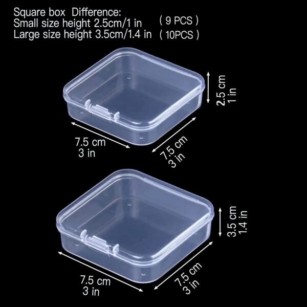This multifunctional plastic storage box set includes 19 and 28 boxes of different sizes, designed to provide you with a flexible storage solution. Whether it's organizing small items, beads, handmade