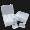 38 Pcs Clear Plastic Storage Box Set with Lids - Multi-Size Rectangular Organizer Containers for Beads, Hardware, Screws, Jewelry and Office Supplies - Stackable Case for Craft & Workshop Organization