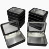 Small Metal Tin Cans With Lids-12 Pcs Tin Box With Clear Lid,Bead Organizer,Small Containers,Metal Jars With Lids,Sewing Organizer,Zeiss Lens Wipes Box,Boxes Clear Gift Box