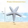 44 Pcs Of Artificial Resin Starfish Plastic Starfish Fake Starfish (Warm White)