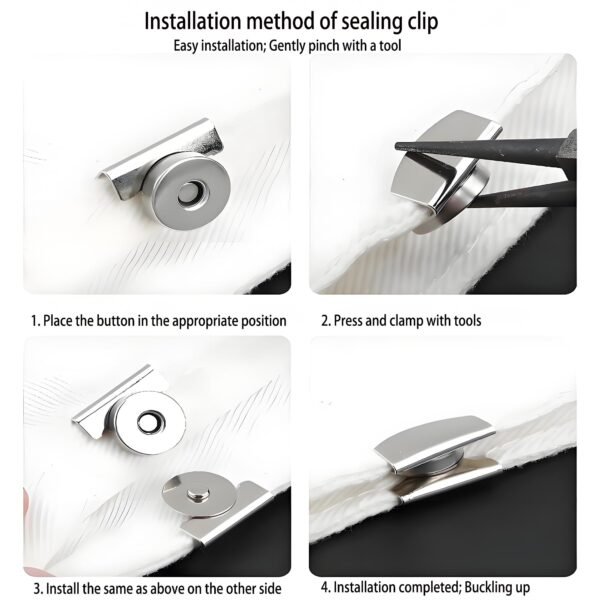 6 Pcs Set Of Magnetic Clothing Clips Clothing Magnets - Sewing Clips, Safety Pins, Fabric Magnets, Pins, Curtain Magnetic Buckles, Leg Fixing Buckles, Anti-Exposure Buckles, Skirt Decorative Buckles