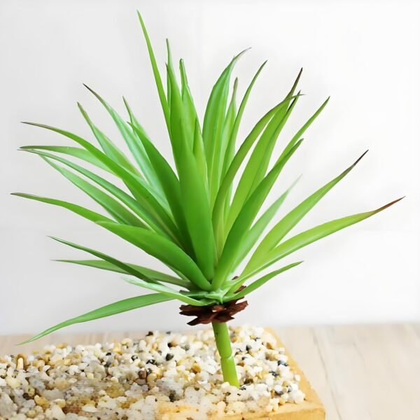 CHSZCHOMER Realistic Artificial Yucca & Agave Plants - Lifelike Faux Succulents for Home & Office Decor, No Maintenance Required (2 pcs Green Agave)Fake Plants, No Lighting Function