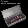 CHSZCHOMER 6-Pack Nail Storage Organizer with Breathable Lid, 7.5" x 3" x 1.5" Pink Blue Clear Plastic Box Case, Small Nail Tool Organizer Case for Nail Files, Makeup Brushes, Combs, Press on Nails
