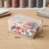 CHSZCHOMER 20 Pack Clear Small Plastic Box 3.35x2.17x1.38 in, Mini Storage Containers with Lids, Bead Organizers and Storage for DIY Crafts, Small Parts Bins