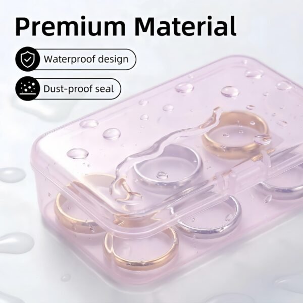 CHSZCHOMER 12 Pack Pink Small Containers with Lids 3.35x2.17x0.98 in, Mini Plastic Storage Box for DIY Bead Organizer, Craft Accessory Case