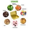 CHSZCHOMER Golden Small Metal Tins with Lids –20 PCS Versatile Tin Containers for Storage and Organization – Perfect Small Tin Box and Zyn Holder Nail Box DIY Gift Packaging Golden Iron  Mint Case