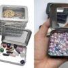 Metal Storage Box With see-through lid, Suitable For Jewelry, Crafts, Survival Tool Boxes, Sewing Boxes, Diy Home Organization, Durable And Stackable   clear lids