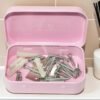 CHSZCHOMER Pink Small Metal Tins with Lids –20 PCS Pink Versatile Tin Containers for Storage and Organization – Perfect Small Tin Box and Zyn Holder Nail Box DIY Gift Packaging Golden Iron  Mint Case