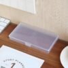 8 Pcs Plastic, Mini Clear Bead Storage Boxes with Hinged Lid and Rectangular Clear Craft Storage Boxes, Jewelry  and Organizer,Nail Tool Box,Circuit board storage(8, 5.3" x 3.1" x 1.2")