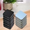 Sturdy Metal Tin Box Set Pack of 12 Silver  - Compact Storage Solution for Jewelry, Beads and More. Small Tins with Hinged Lids for Versatile Use (Black, 2.76 x 2.76 x 0.8 in)