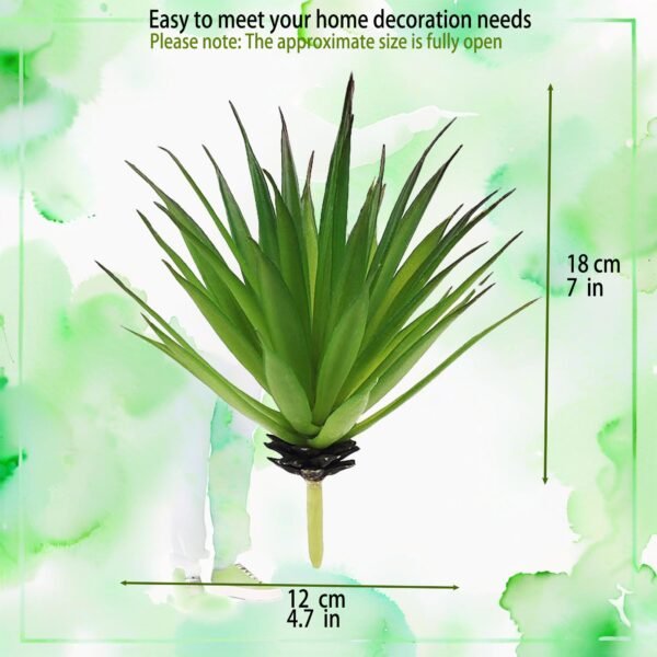 CHSZCHOMER Realistic Artificial Yucca & Agave Plants - Lifelike Faux Succulents for Home & Office Decor, No Maintenance Required (2 pcs Green Agave)Fake Plants, No Lighting Function