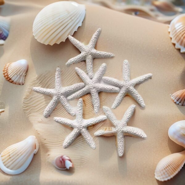25 Pieces Resin Starfish, Natural Finger Pencil Starfish, Non-Toxic Resin, Artificial Starfish Decoration, Wedding, Party And Fish Tank Home Decoration, Exquisite Wedding And Party Decoration Supplies