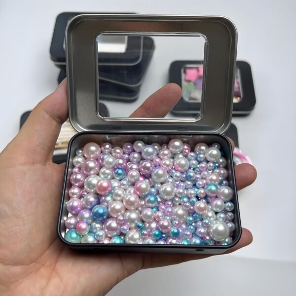 Small Metal Tin Cans With Lids-12 Pcs Tin Box With Clear Lid,Bead Organizer,Small Containers,Metal Jars With Lids,Sewing Organizer,Zeiss Lens Wipes Box,Boxes Clear Gift Box