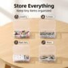 CHSZCHOMER 12 Pack Clear  Small Plastic Storage Bins 3.35x2.17x0.98 in, Mini Containers with Lids for DIY Bead Organizer, Craft Hardware Case