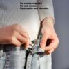 12 Pcs Quality Button Extenders for Jeans - Easy to Use Pants Waist Adjuster waist button extender- Adds 1 to 1.8 Inch Extra Space for Comfort ,Comes with Box
