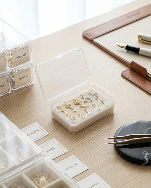 CHSZCHOMER 20 Pack Clear Small Plastic Box 3.35x2.17x1.38 in, Mini Storage Containers with Lids, Bead Organizers and Storage for DIY Crafts, Small Parts Bins