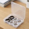 CHSZCHOMER 9 Pack Clear Plastic Storage Boxes with Snap-Lock Lids, Assorted Sizes Mini Organizer Containers with Bonus Marking Labels for DIY Crafts, Beads,Charms,Stickers, SMT Components,Hardware