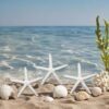Seashells Small Starfish For Crafts, Natural Finger Pencil Starfish, Artificial Starfish Decoration, Wedding, Party And Fish Tank Home Decoration (26, 13 White + 13 Warm)