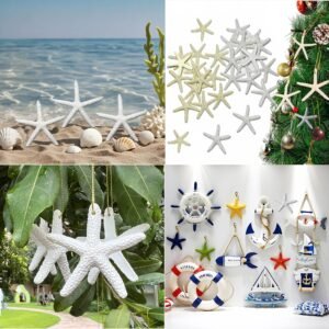 Resin starfish, starfish pendant, jewelry making Resin starfish crafts ocean enthusiasts -DIY vase filling materials, flower garlands, birthday parties, wedding decorations, fish tanks, beach murals