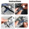 12 Pcs Quality Button Extenders for Jeans - Easy to Use Pants Waist Adjuster waist button extender- Adds 1 to 1.8 Inch Extra Space for Comfort ,Comes with Box